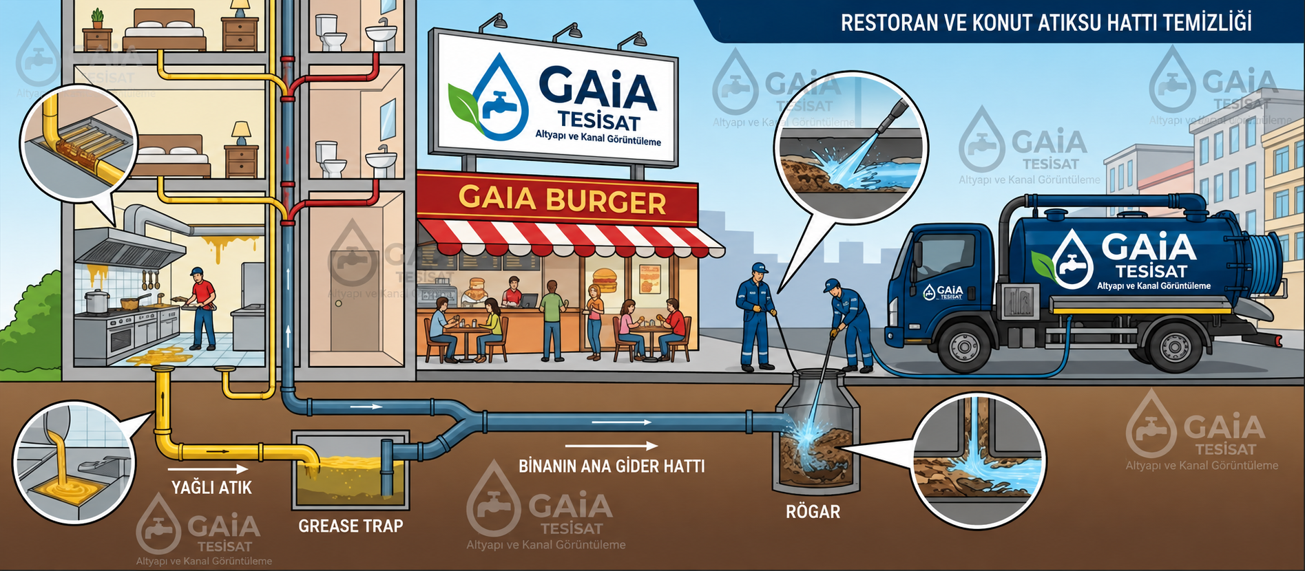 Restoran ve Cafelere Özel Tıkanıklık Açma